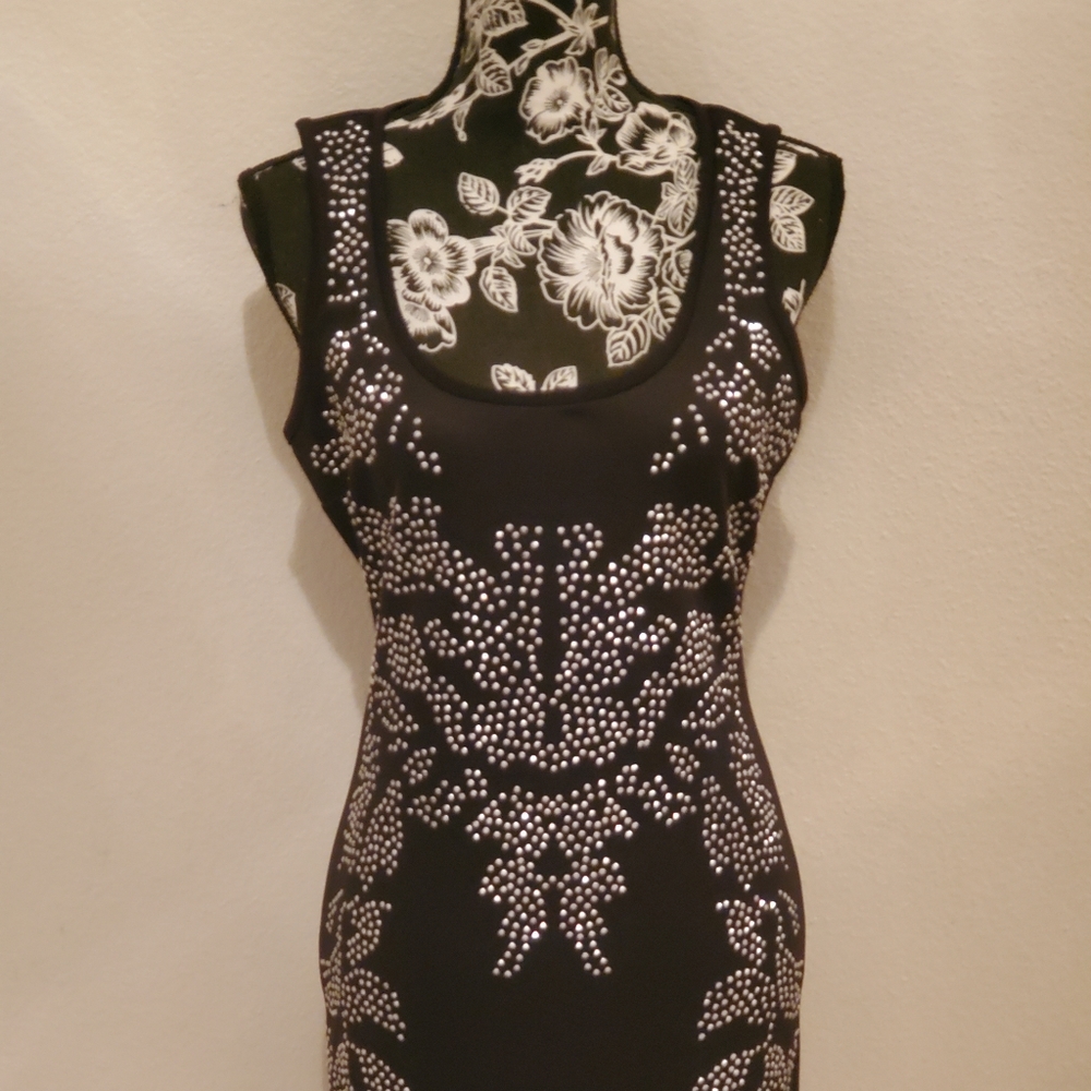 2b Bebe Rhinestone Dress M